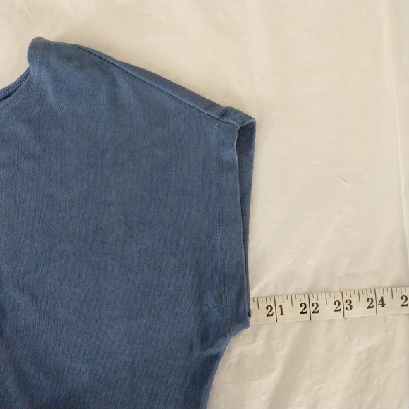 Chico’s Women's Multi-Print Floral Dress Sleeveless Blue US Size 4/6 Made in USA - Picture 8 of 9